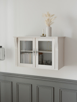 Шкаф навесной Сюзанна, деревянный, белый