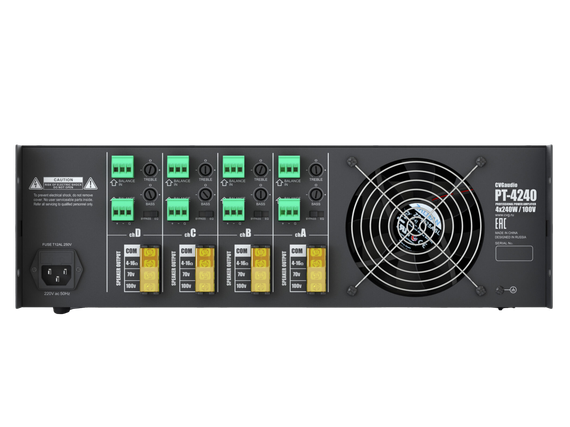 CVGaudio PT-4240 профессиональный четырехканальный высококачественный усилитель мощности, мощность 4x240W