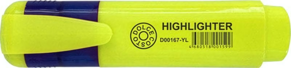 Маркер-текстовыделитель 5мм желтый (DOLCE COSTO)