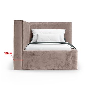 Кровать Bever ПРАВАЯ 90 с ортопедическим основанием без ПМ Nebby 211