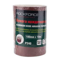 Бумага наждачная 100ммх10м в рулоне (P240) RockForce##Rock FORCE RF-SR4240A