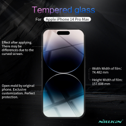 Защитное стекло с прозрачными рамками от Nillkin для iPhone 14 Pro Max, серия H Anti-Explosion Glass Screen Protector