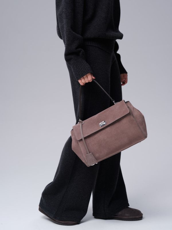 Замшевая сумка Nadi DBR 31356 капучино