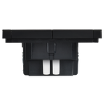 FORTE&PIANO Выключатель 2-клавишный с индикацией 10А FP106M металл черный IEK