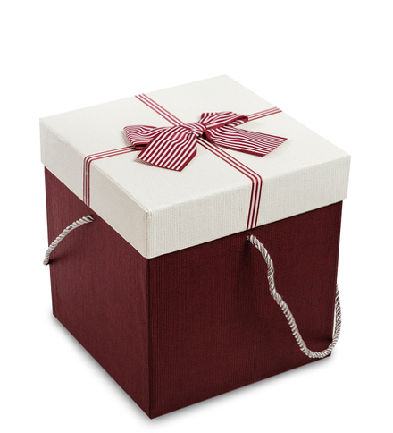 WG-33/3-B Коробка подарочная «Куб» цв.бордов./бел