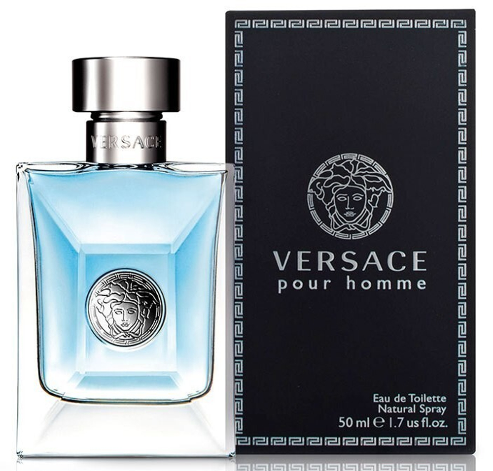 Versace Pour Homme Набор Туалетная вода муж, 50 мл+50мл шампунь+50мл бальзам после бритья