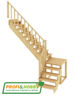 Лестница на второй этаж К-002м/2 Левая