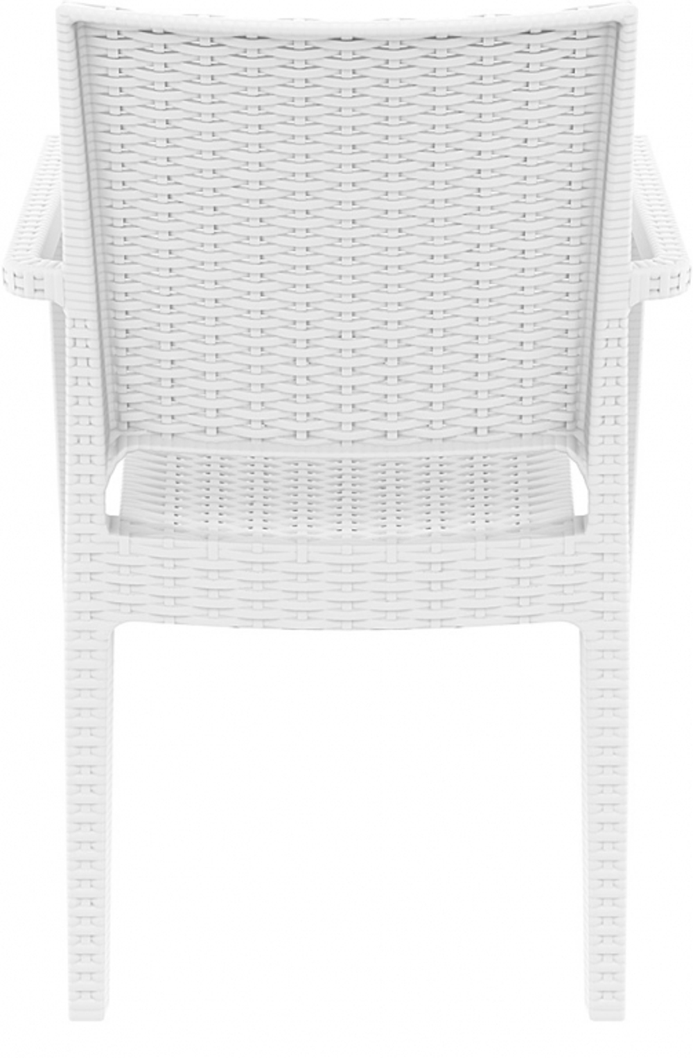 Кресло пластиковое плетеное, Siesta Contract Ibiza, белый