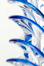 Фаллоимитатор стеклянный спиралевидный 18,7 см