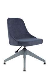 Кресло Бюрократ CH-340GLZ синий Light-27 крестов.4-луч. пластик пластик серый