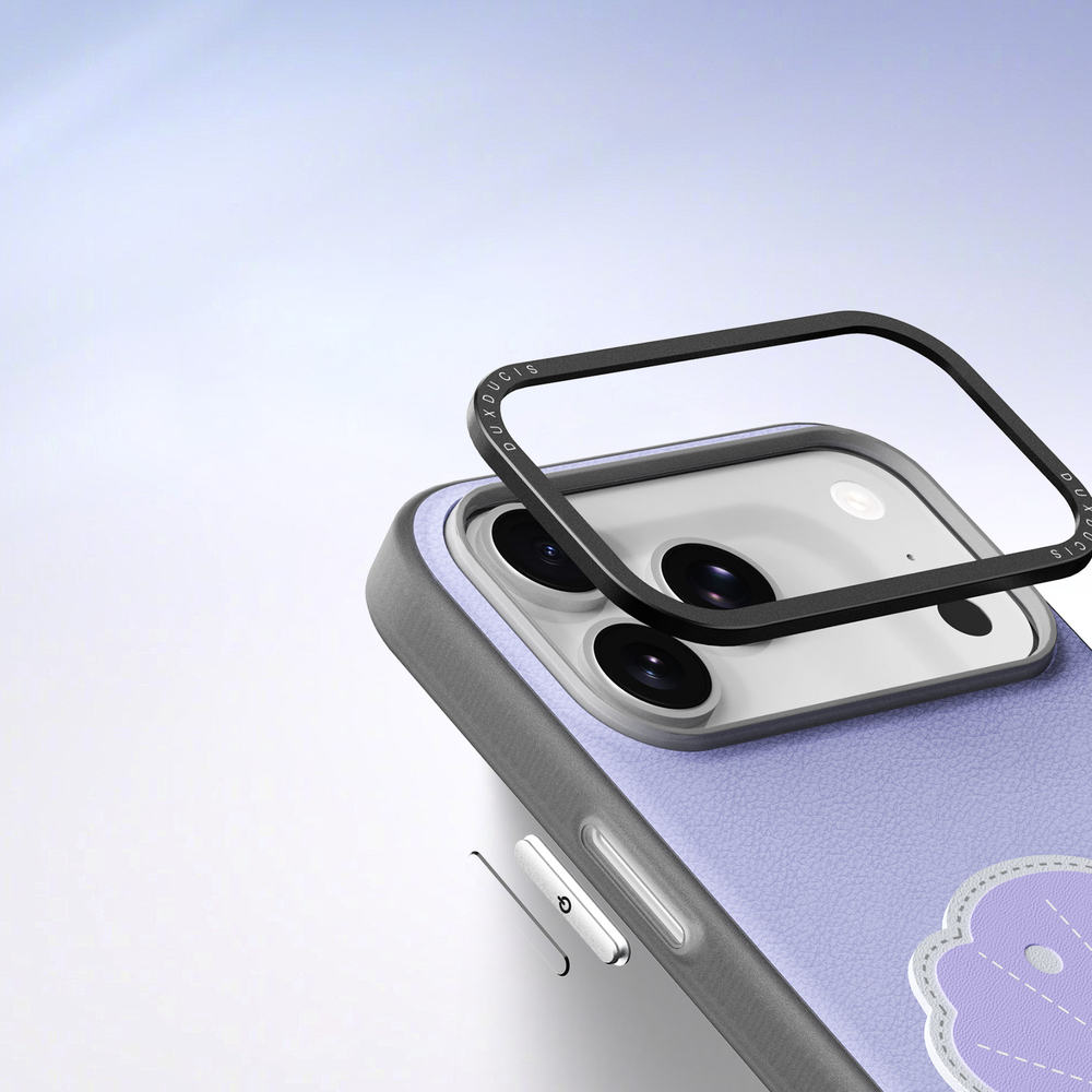 Чехол фиолетового цвета (Shell Edition) для смартфона iPhone 17 Pro, серия Luvy Series (со съемным ремешком) от Dux Ducis