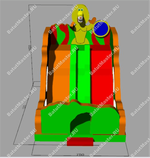 Батут-горка "Лев" 12*7.5*9 м