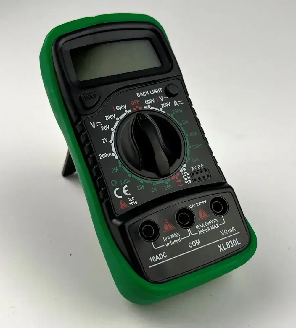 Мультиметр цифровой тестер электрический автомобильный с функцией прозвонки цепи