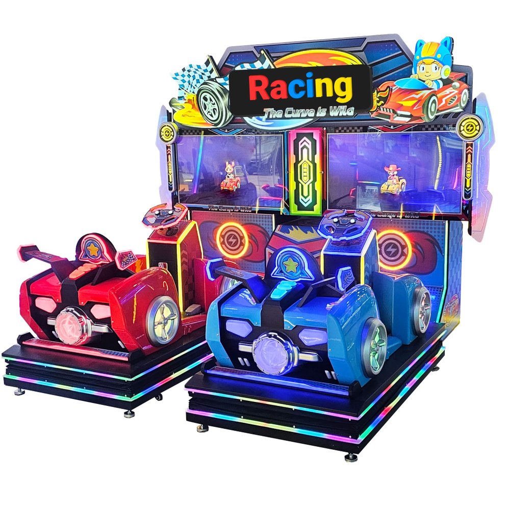 Гоночный симулятор с видео игрой для 2-х игроков «The curve is wild»