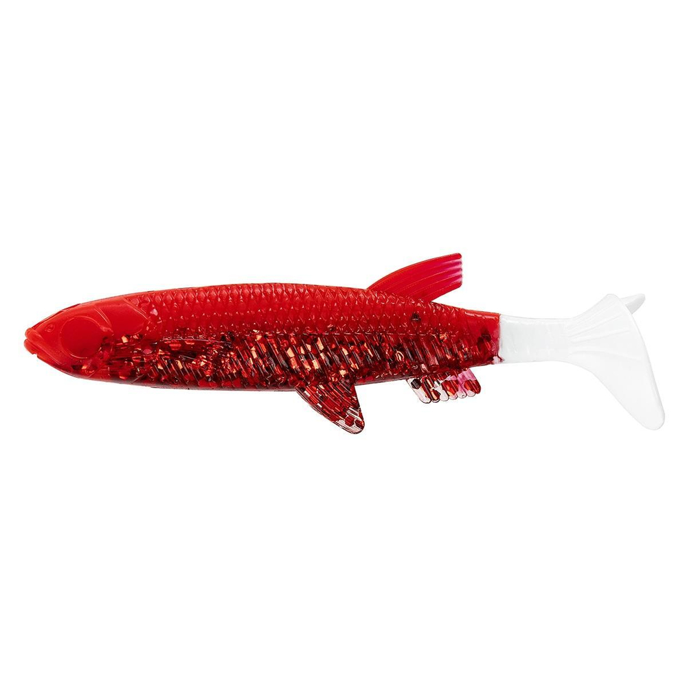 Виброхвост Nelma 3.15"/8 см Red Sparkles WT 6шт. (HS-26-034) Helios