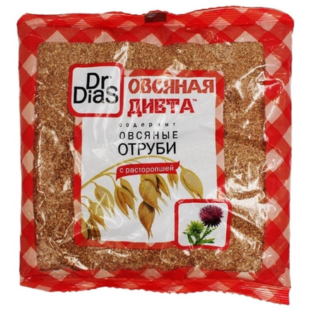 Отруби Овсяные диета Dr Dias с расторопшей 200 гр