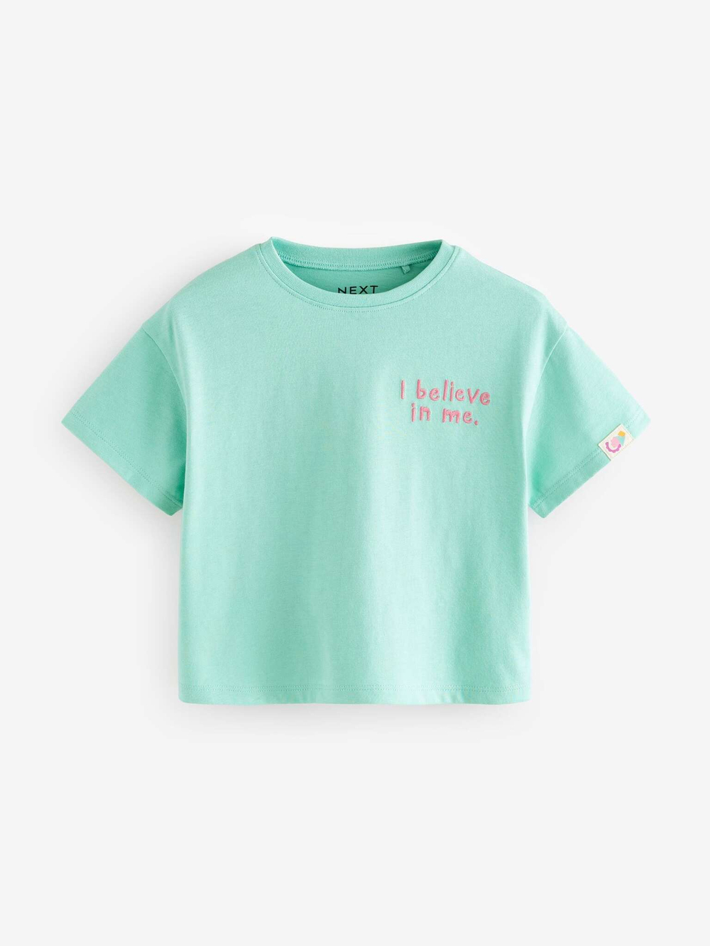 Футболка для девочки Next E65-357, 4 шт., Хаки, Бирюзовый, Молочный