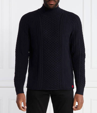 Хлопковый свитер sfear HUGO - темно-синий(50499986)