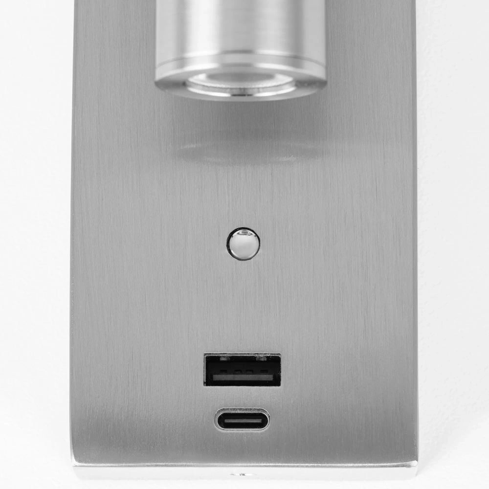 Citilux Декарт CL704432 LED USB Светильник с выключателем Матовый Хром