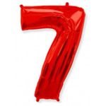 Цифра "7" красный