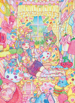 Rowon's Mongrel Daily Girl. Part 1. Coloring Book