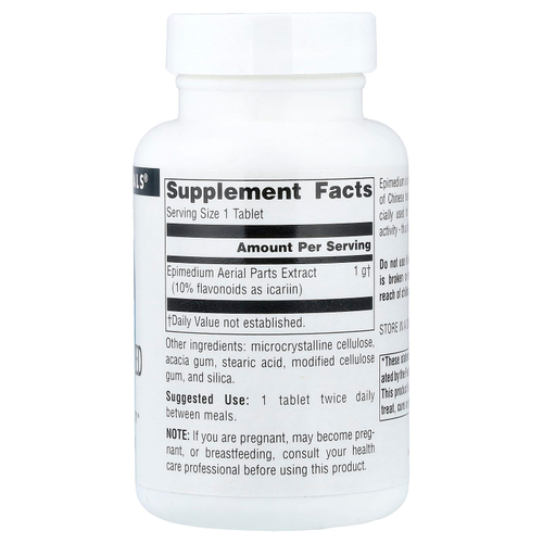 Source Naturals, экстракт горянки, 1000 мг, 60 таблеток