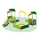 Песочный дворик с горкой Romana 109.38.01