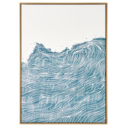 БЛОДФЛЭДЕР BLODFLАDER Картина 50x70 см, море/синяя