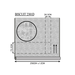 Портьерная ткань dimout арт. 2301 D col. 9а коллекции "Biscuit"