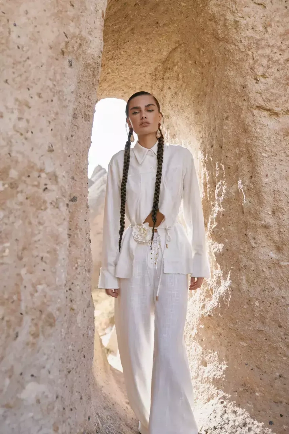 Брюки изо льна