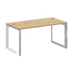 Onix Direct Lux Стол руководителя О-обр. м/к M-O.MO-SRR-4.8 Тиквуд Светлый/Нержавеющая Сталь/Хром 15