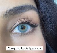 Серо  - зеленые линзы на 12 мес. Marquise Lucia Ipahema  / Серо - Зеленые линзы для светлых и темных глаз с диоптриями