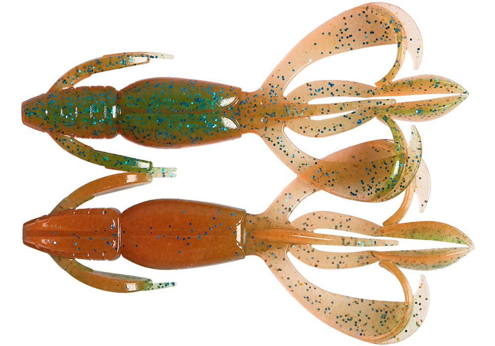 Приманка силиконовая Keitech Crazy Flapper 3.6" #462T Electric Smoke Craw