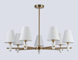 Ambrella Люстра на штанге с абажурами и мрамором Ceramo Classic LH75045