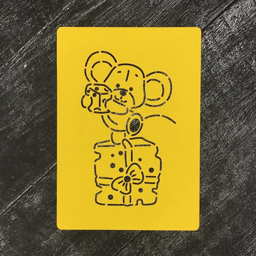 Мышка №83 с сырным подарком