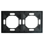 Рамка STEKKER, PFR00-5002-05 2-местная, серия Эмили, черный уголь, soft touch 49859