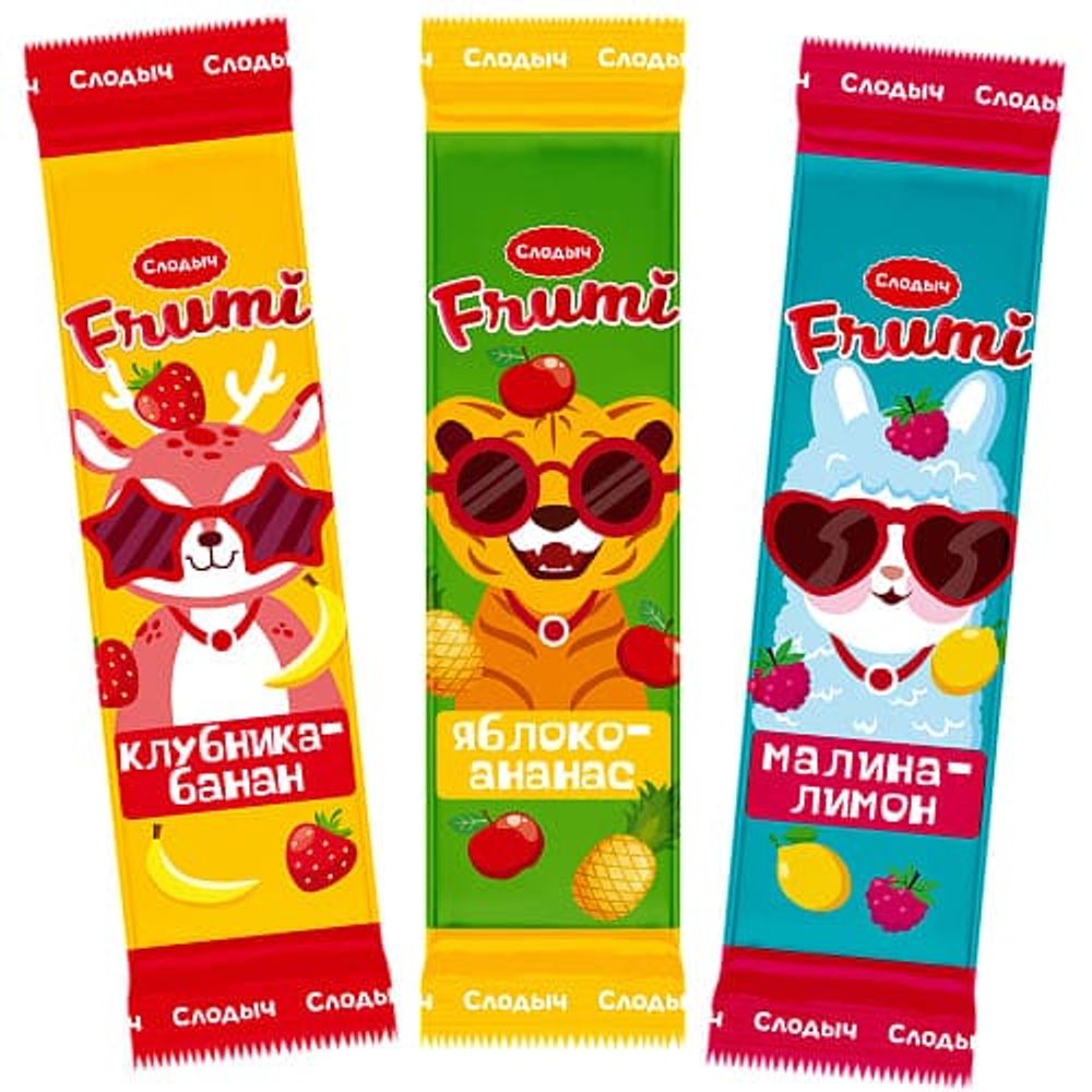 Конфеты жевательные "Frumi" Микс пластинки 90г. Слодыч - купить не дорого с доставкой по Москве