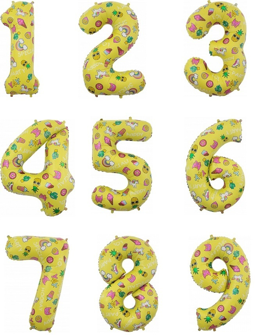 Объемные цифры и буквы для оформления праздника