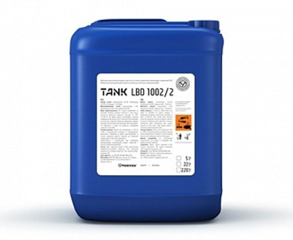 TANK LBD 1002/02 щелочное низкопенное ср-во на основе четвертичных аммониевых соединений, 5 л