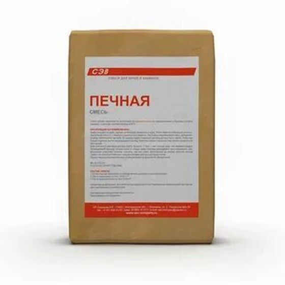 Смесь СЭВ печная Огнеупорная Боровичи 25кг