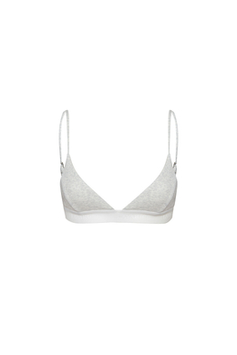 Топ на бретелях с резинкой AVRORA Светло-серый меланж