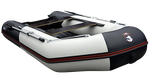 Лодка ПВХ Hunterboat Хантер Классика НД 345ЛКА Светло-Серый / Чёрный