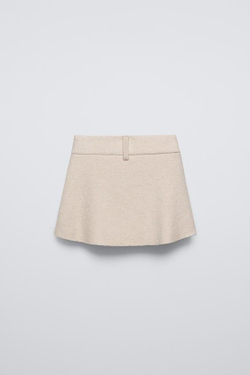 ZARA ЮБКА БУКЛЕ, ЭКРЮ