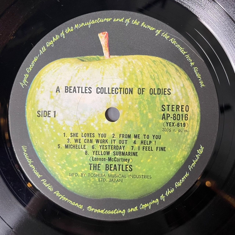 Винтажная виниловая пластинка LP A Collection Of Beatles Oldies (Japan 1973) (No Obi) Paperback Writer