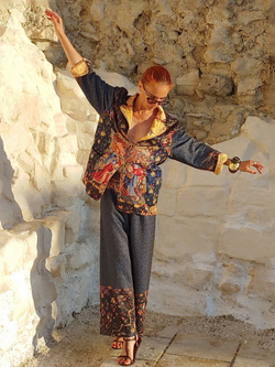 Двусторонний жакет "Фландрия", по мотивам средневековых шпалер