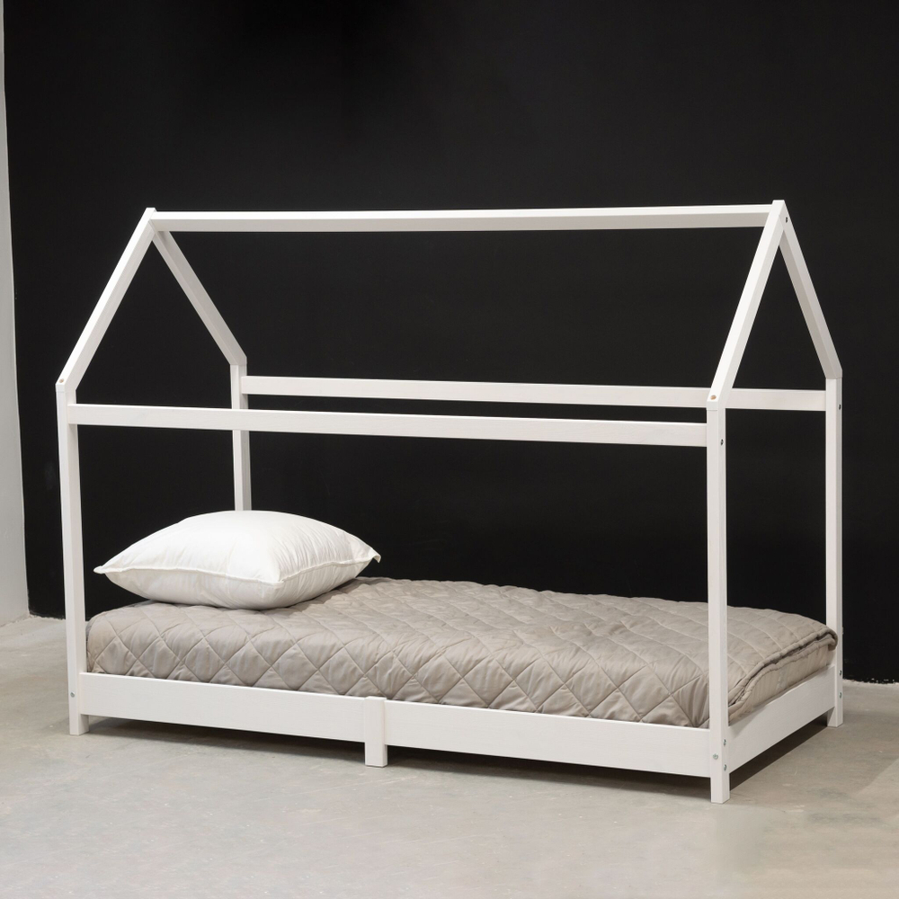 Кровать домик односпальная 90х190 Cozy, белая