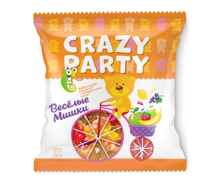 МАРМЕЛАД CRAZY PARTY ВЕСЁЛЫЕ МИШКИ 70ГР