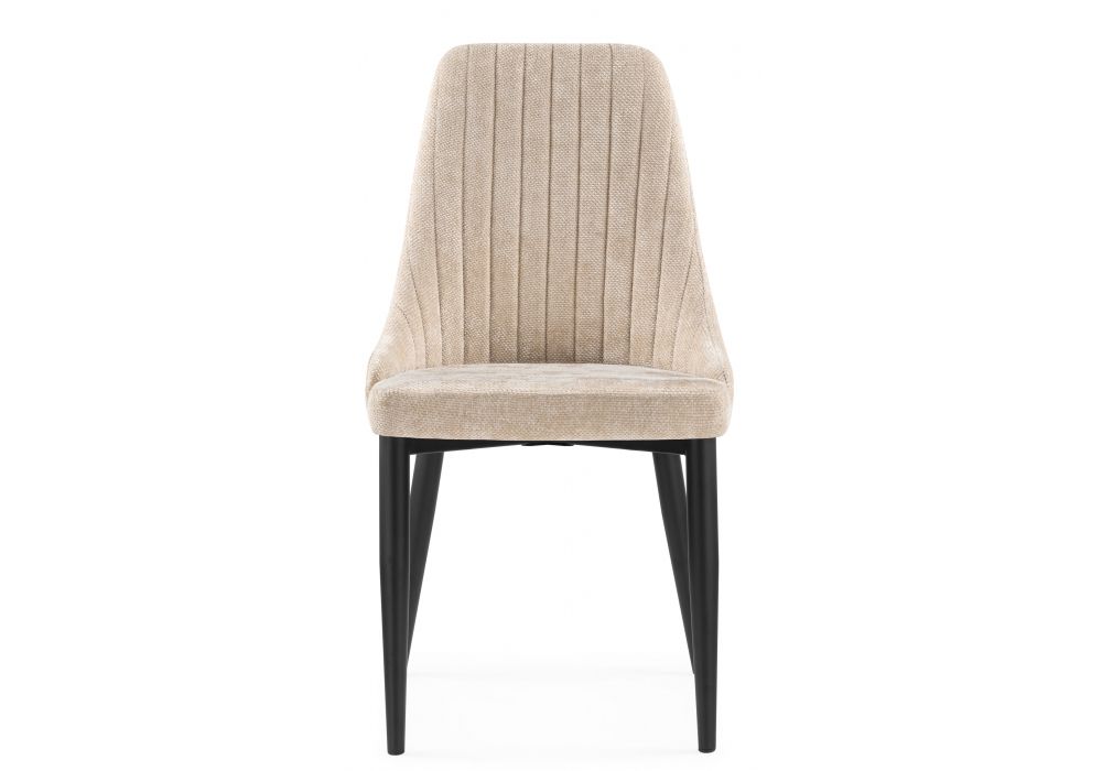Стул на металлокаркасе Kora black / beige