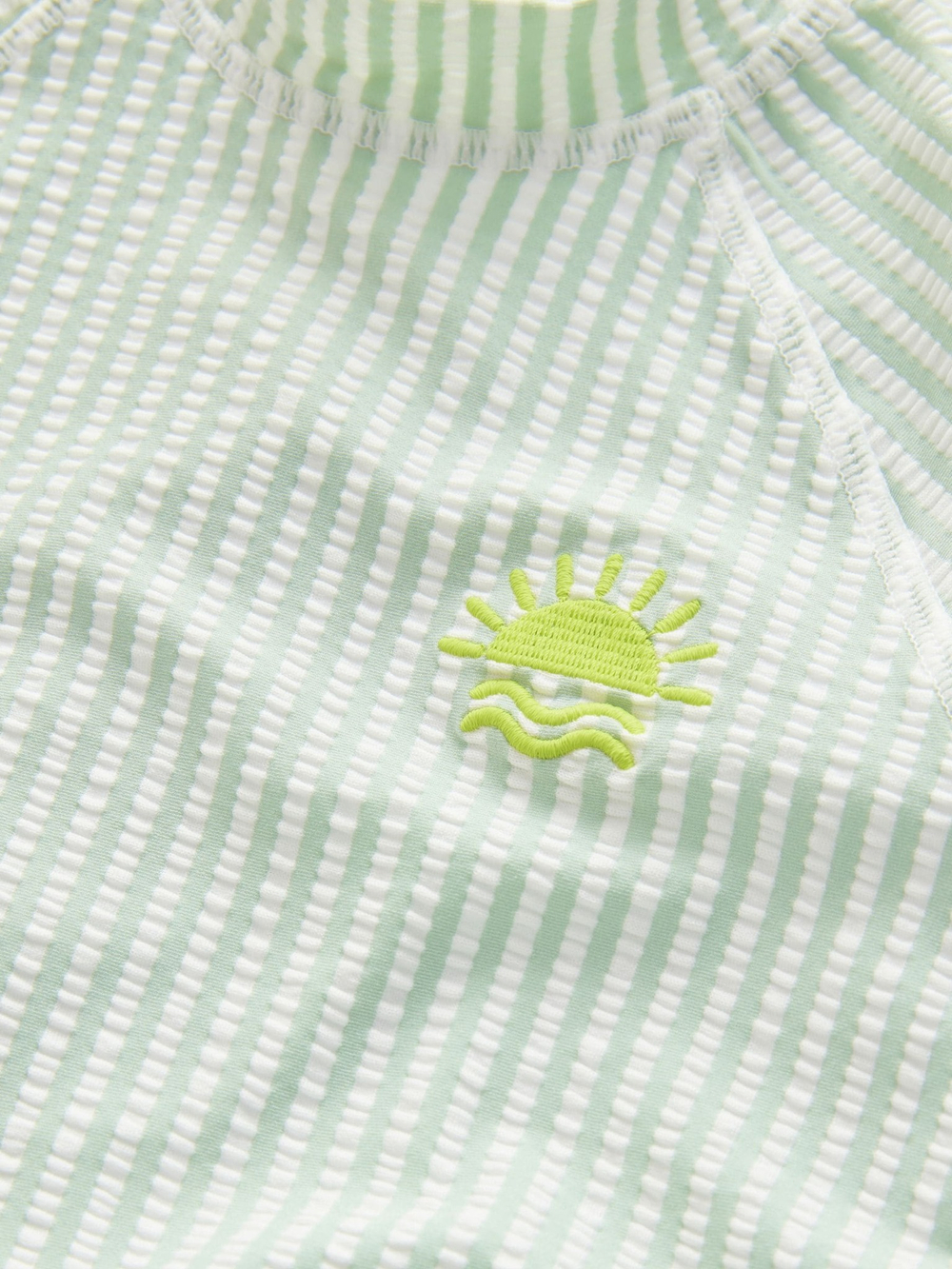 Костюм плавательный слитный и кепка в комплекте для мальчика Next E22-296, Салатовый