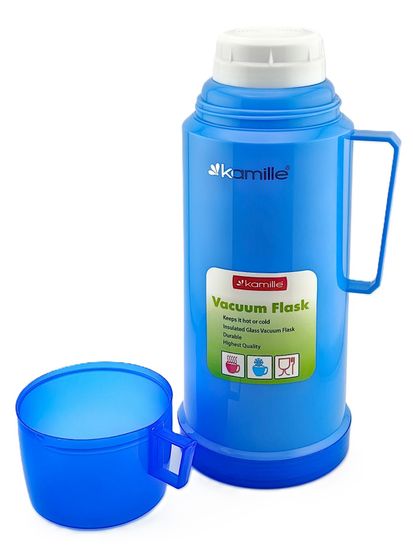 Термос 1000 мл. со стеклянной колбой Kamille KM 2072 пластиковый корпус
